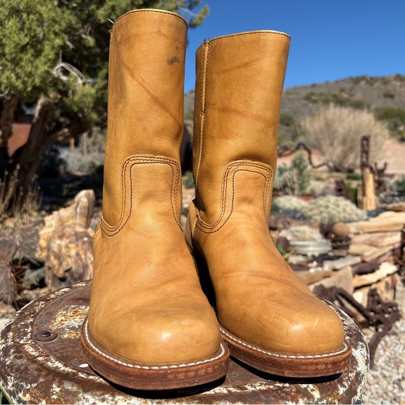 FRYE Campus 10L Short Boots In Banana Vintage - Picture 9 of 16